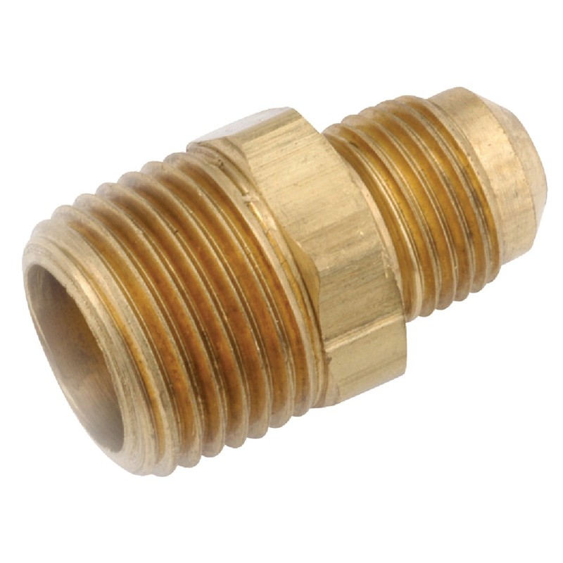 Anderson Metals 5/8 In. x 3/8 In. Brass Male Flare Connector Pack of 5 Anderson