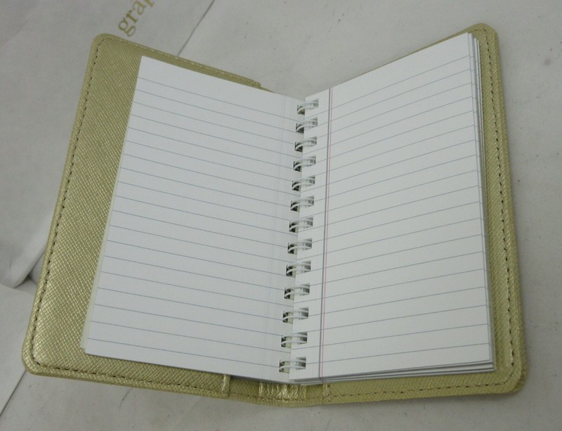 Post Impressions 5" Notebook Refillable Spiral Insert NEW Pocket Size Gold gallery