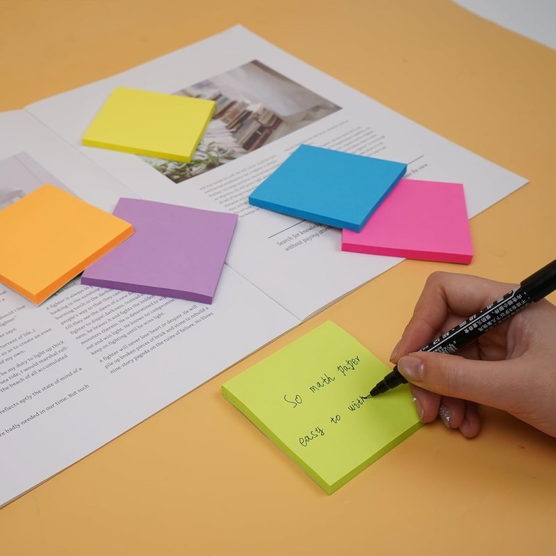 (24 Pack) Lined Sticky Notes 3x3 in,Notepads with Lines,Ruled Stickies Super Sti gallery