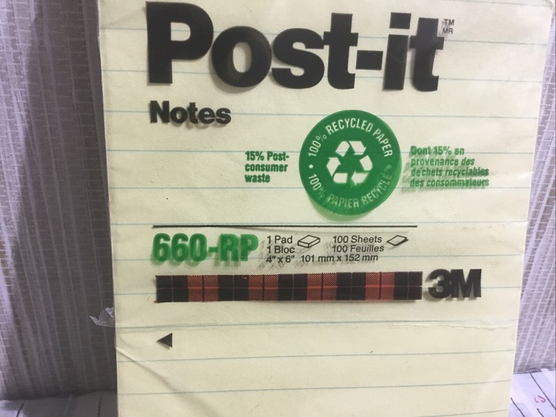 Post-it 660 Lined Post-it Notes, 4X6”Canary Yellow, 1 Pad 100 Sheets gallery