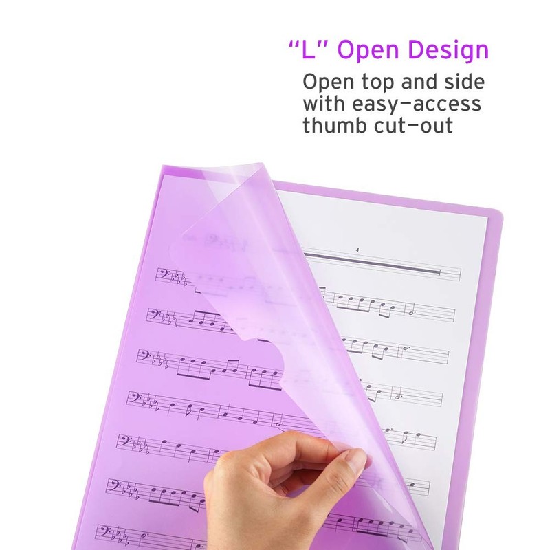 25 Pk Clear Plastic Document Folder Project Pockets, Poly Jacket Sleeves Folders gallery