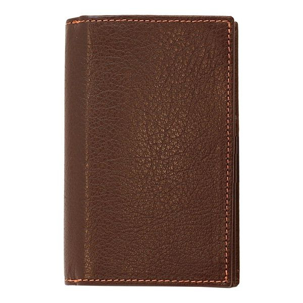 Ashford Mini 5-Hole Deep Planner 8mm Rings and Business Card Holder Brown NEW JP