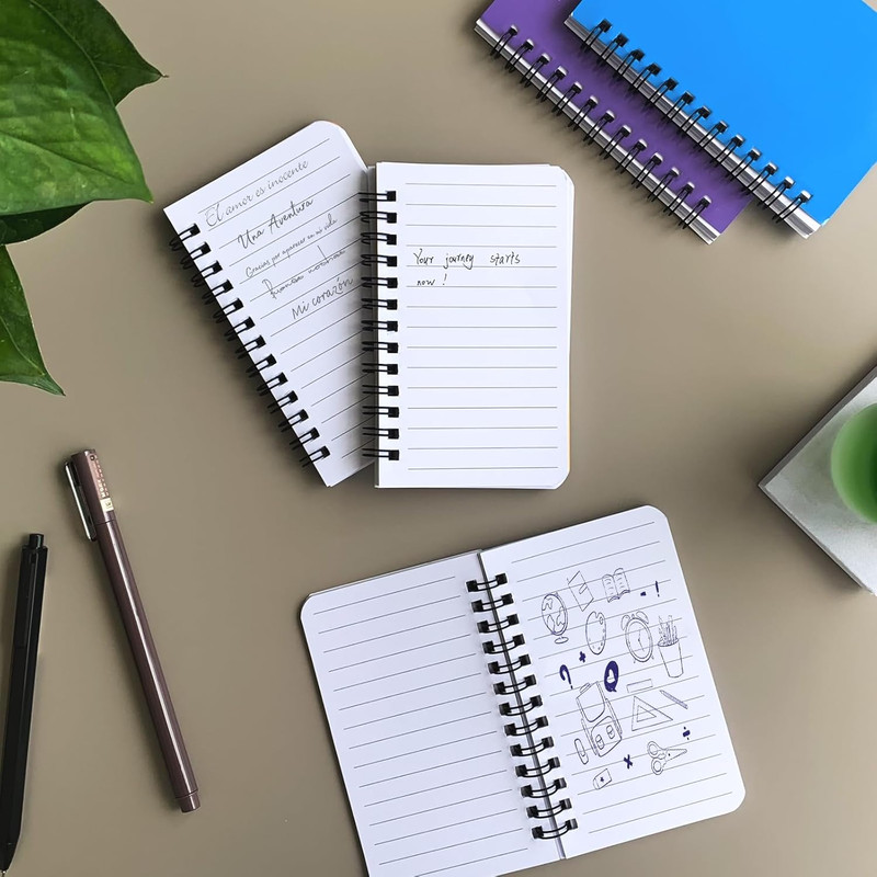 6 Pack Small Spiral Notebook Pocket Notebook 3x5 Spiral Notepads With Lined Page gallery