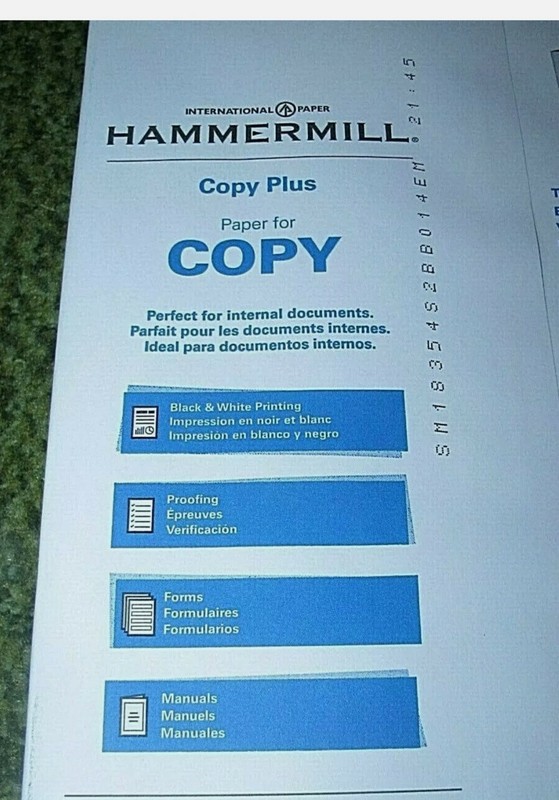 Hammermill Economy Copy Plus Paper Ham 500sheets single pack gallery