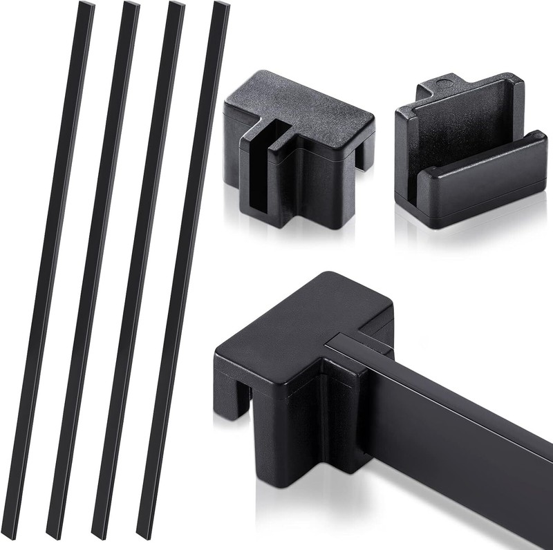 8 Pieces Hanging File Rail Clip File Divider Rail Clips 4 Pieces File Cabinet…